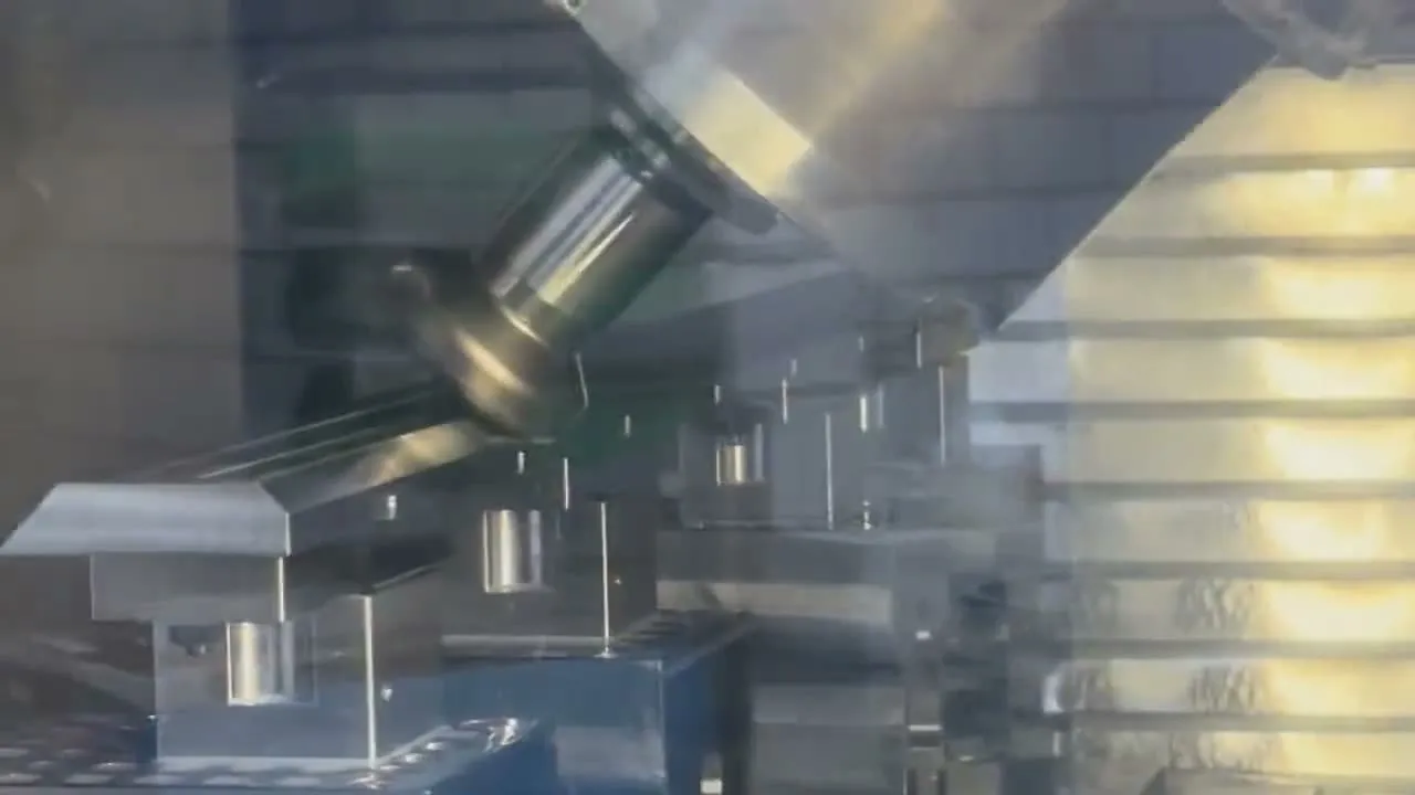 CNC machining in an industrial setting